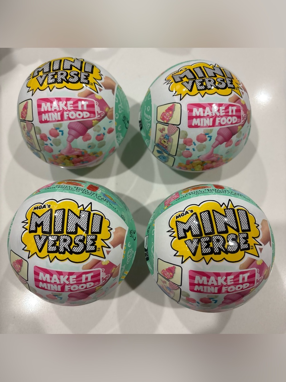 Mini Vverse Make It Mini Food Surprise Toy -bundle of 4